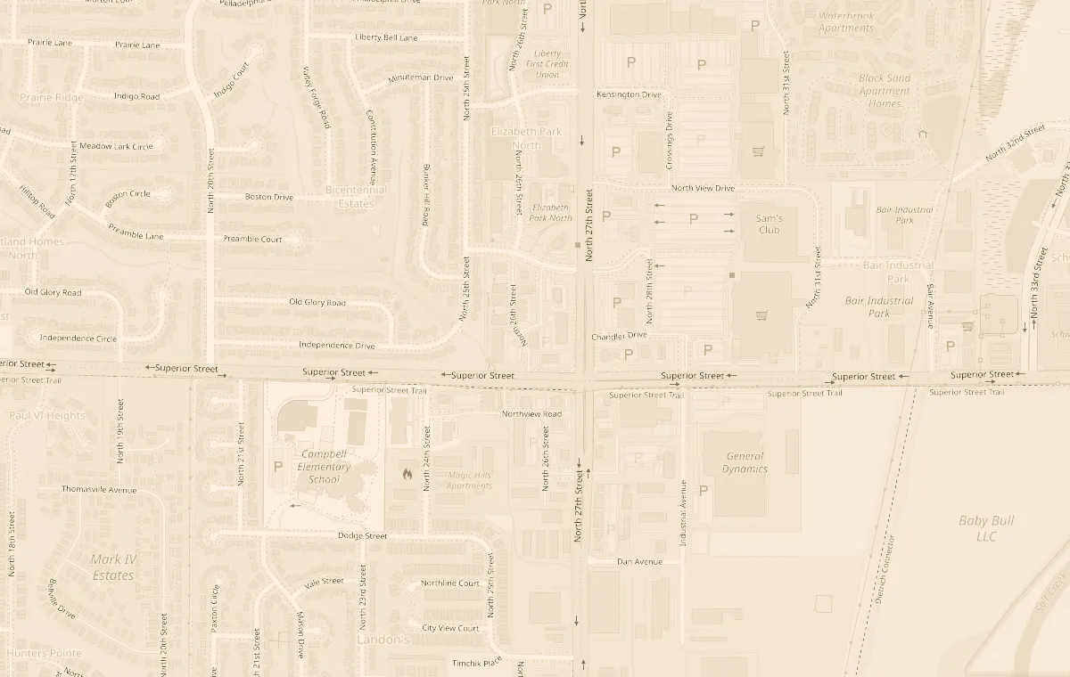 Map of 2601 Champlain Ln, Lincoln, NE